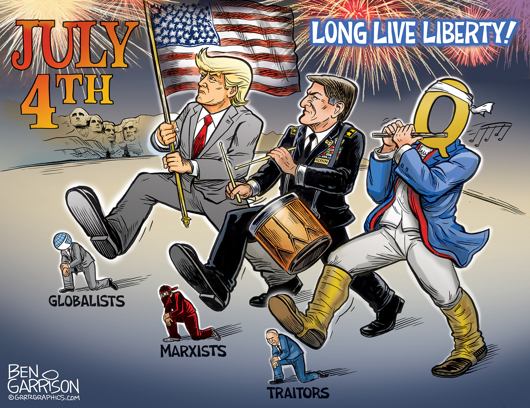 July 4 cartoon ben garrison