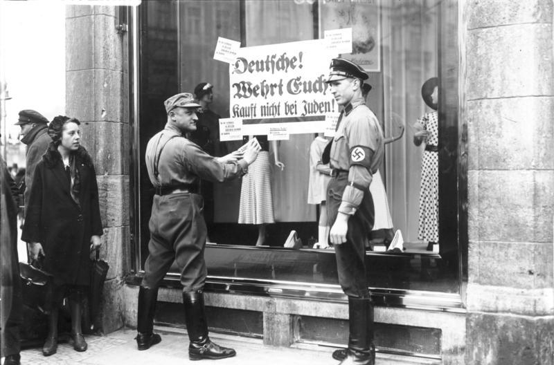 Bundesarchiv Bild 102 14468 Berlin NS Boykott gegen jüdische Geschäfte